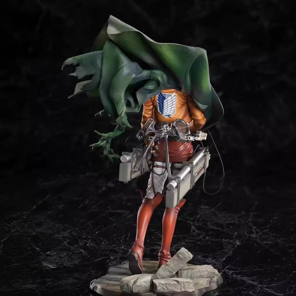 Attack on Titan Eren Levi double figure statue