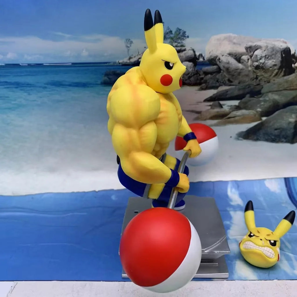 Pokemon Buff Muscle Pikachu GK Statue