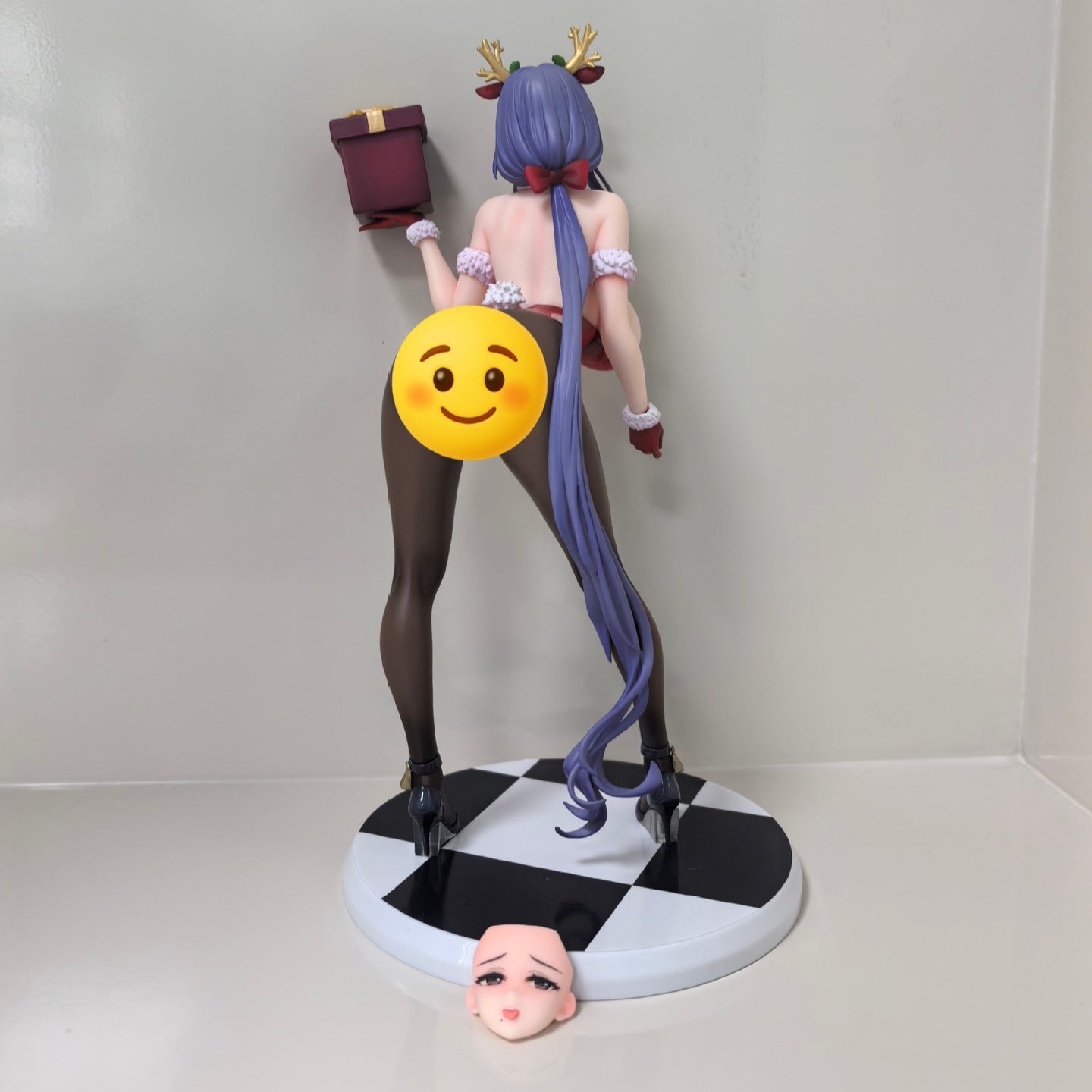 Anime girl christmas deer antler GK figure