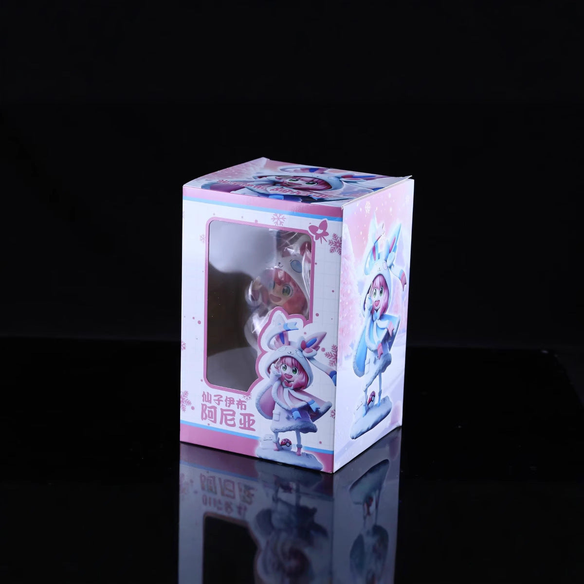 Spy x Family Anya Forger Cos Sylveon Winter Snow Scene Diorama Statue