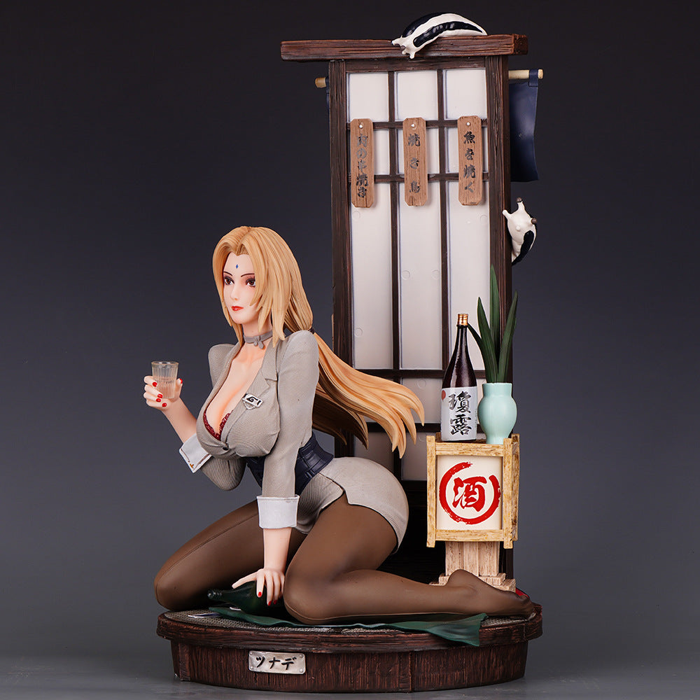 Naruto Tsunade drinking bar scene figure