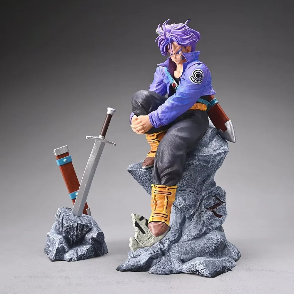 Dragon Ball Trunks sitting statue