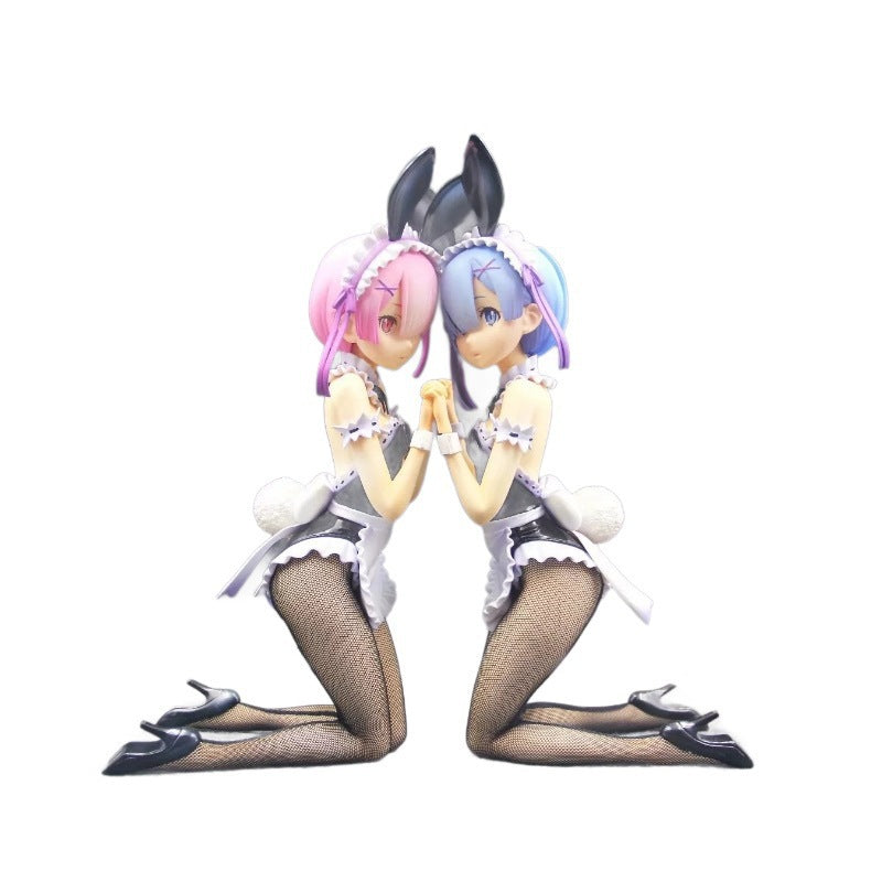Re Zero Rem Ram bunny girl 1/4 figure set