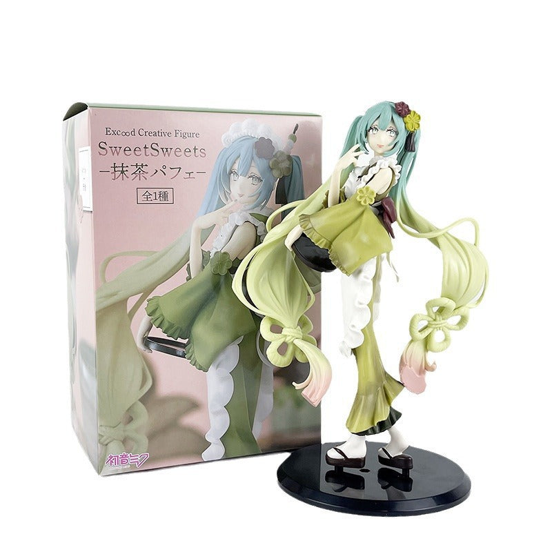 Hatsune Miku matcha dessert maid figure