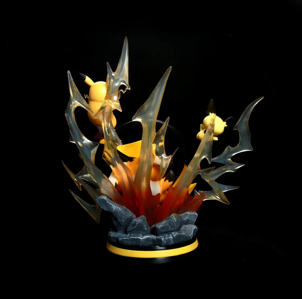 Pokemon Pichu Pikachu Raichu GK Diorama Statue
