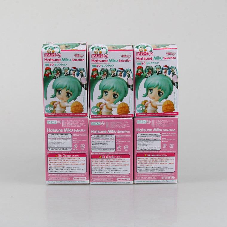 Hatsune Miku 6‑pcs nendoroid style mini figure set