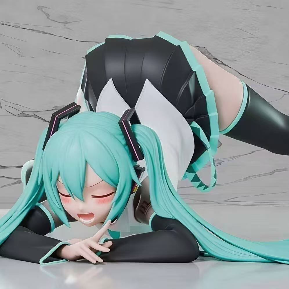 Hatsune Miku prone upside down figure