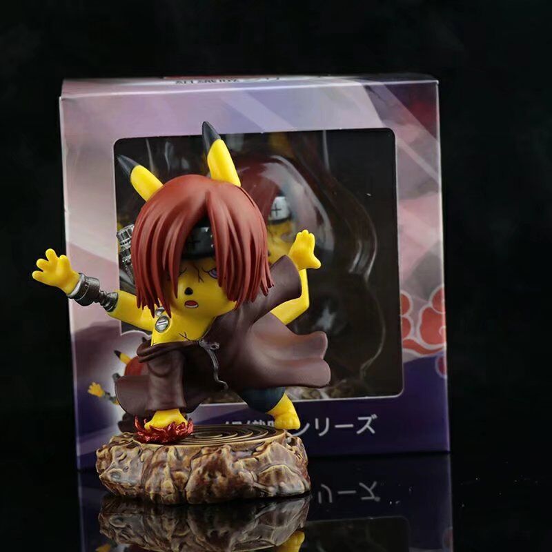 Pokemon × Naruto Crossover Pikachu Cos Nagato Akatsuki GK Statue