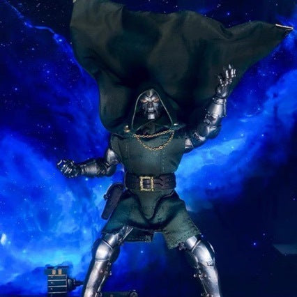 Marvel Doctor Doom 34cm movable action figure fabric cloak