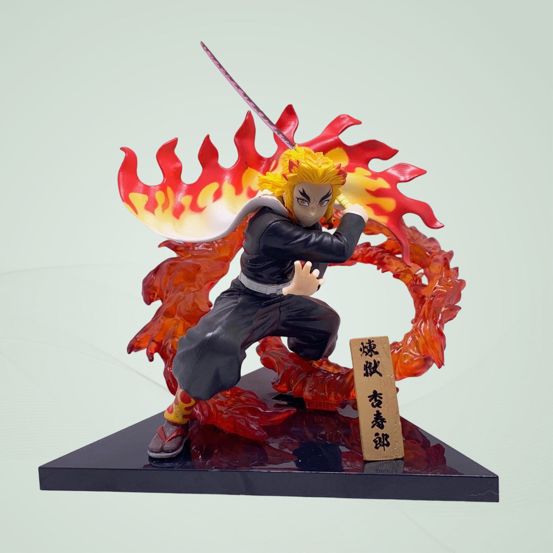 Demon Slayer Rengoku Kyojuro fire effect figure