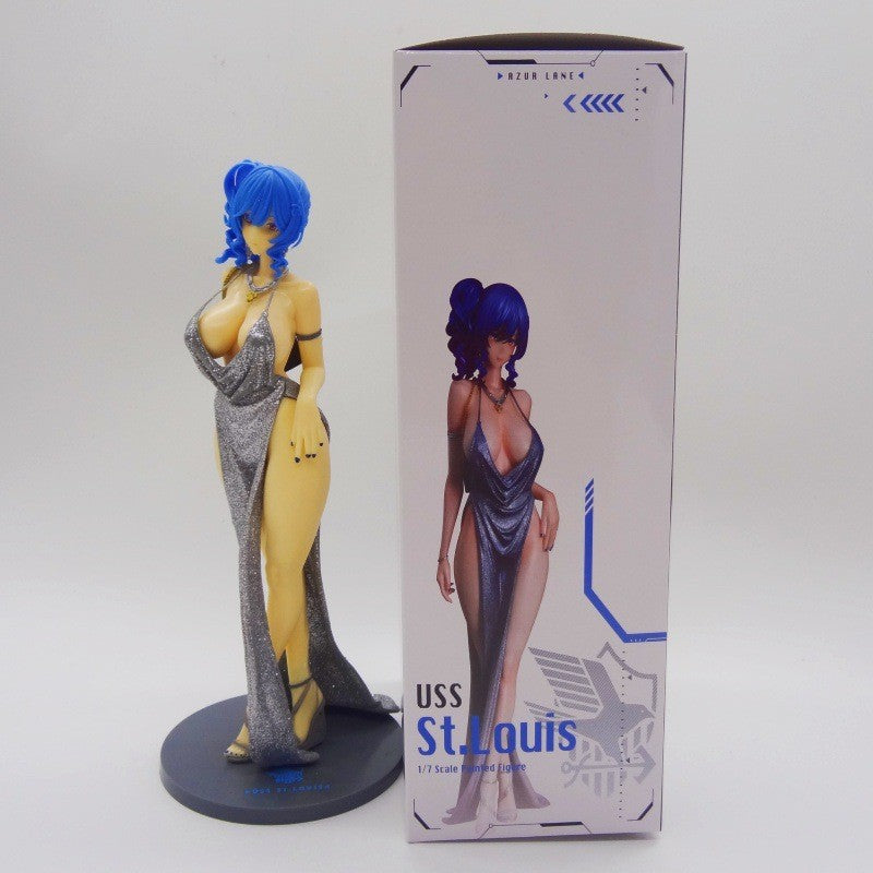 Azur Lane St‑Louis evening dress figure