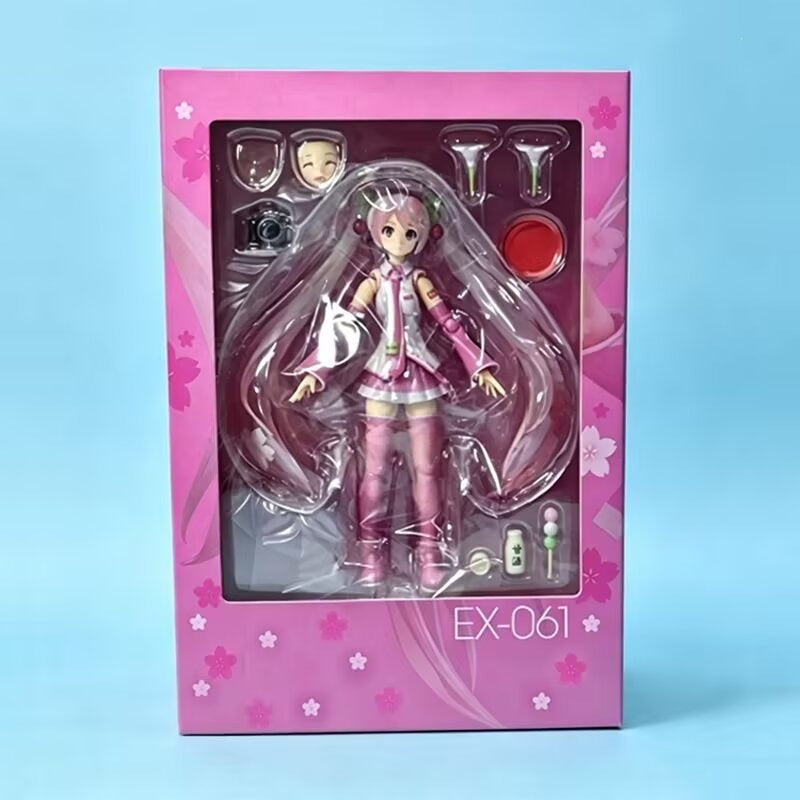 Vocaloid Miku cherry blossom theme movable figurine
