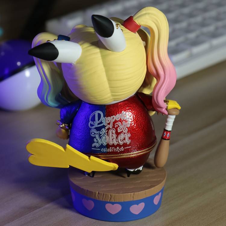 Pokemon × DC Crossover Pikachu Cos Harley Quinn Diorama Statue