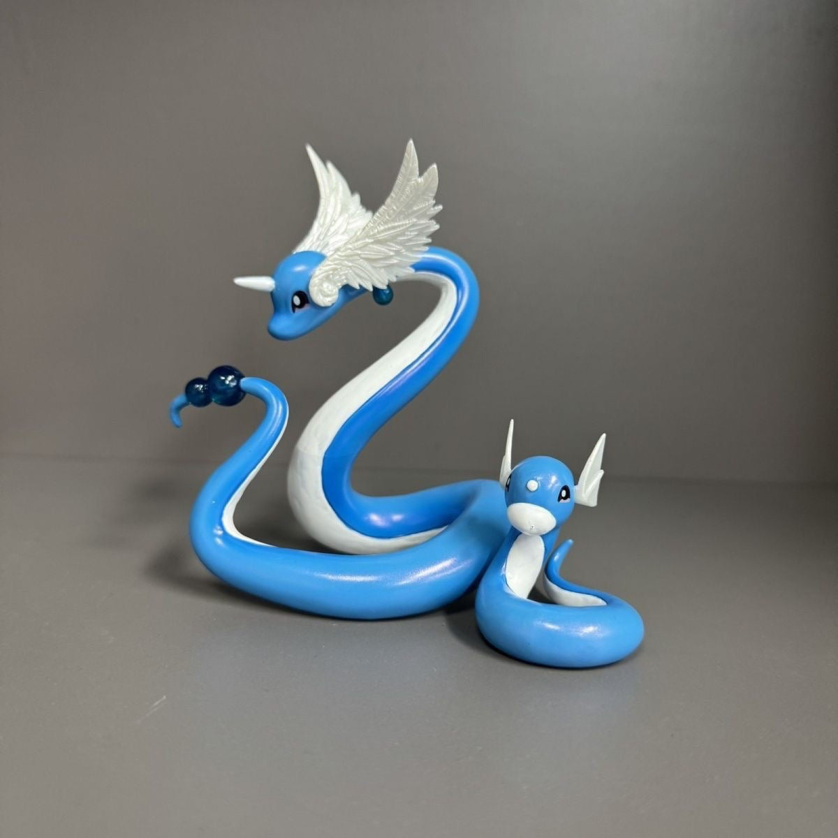 Pokemon Dratini & Dragonair Normal & Shiny Color Diorama Statue