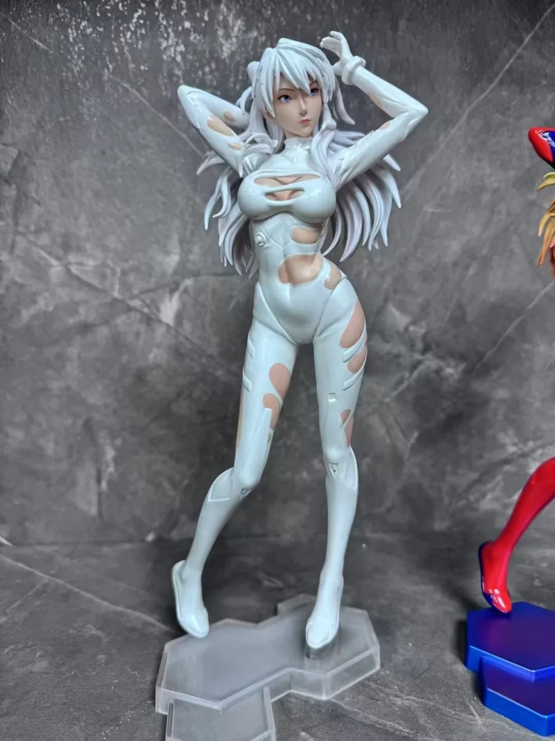 EVA Asuka Ayanami Rei torn plugsuit figure