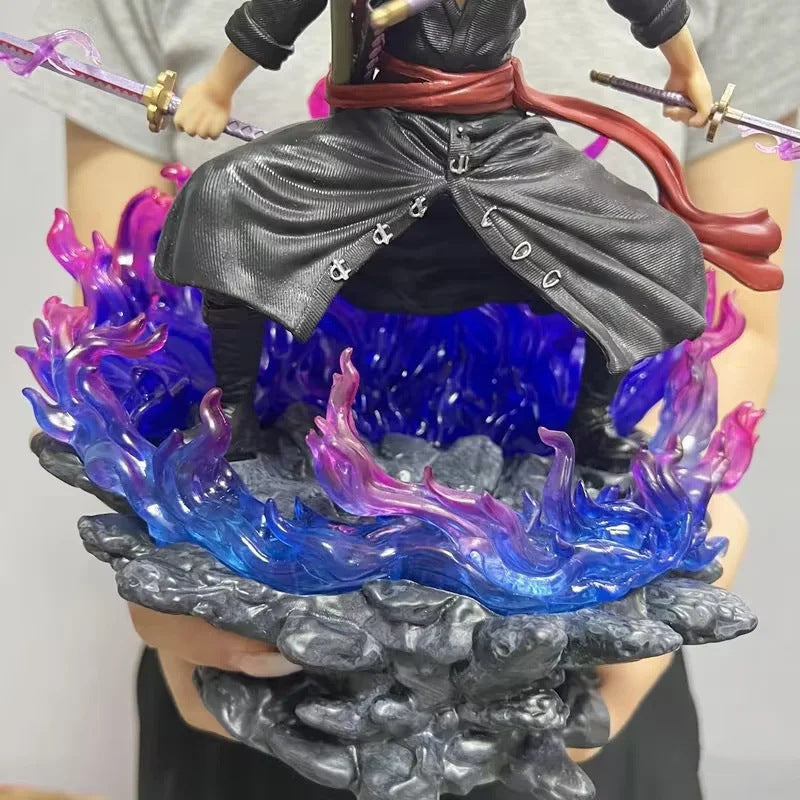 One Piece Zoro nine‑sword style figure