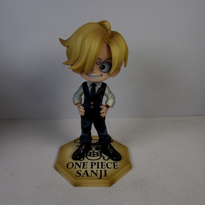 One Piece Q version Luffy Zoro Sanji figure set