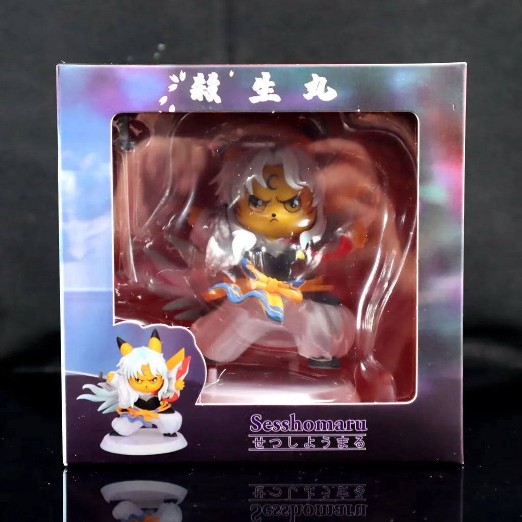 Pokemon x Inuyasha Pikachu Cos Sesshomaru Sword Scene Diorama Statue