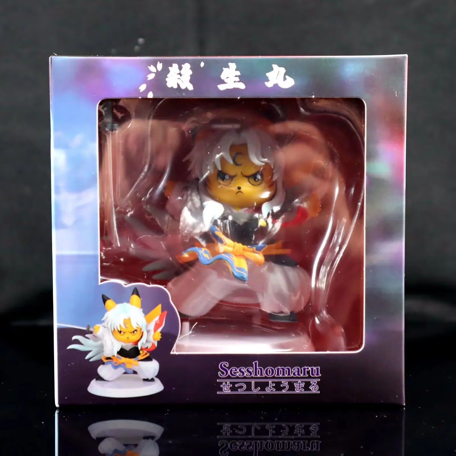 Pokemon x Inuyasha Pikachu Cos Sesshomaru Sword Scene Diorama Statue