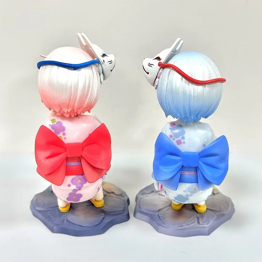 Re:Zero Ram & Rem Yukata Festival Q Version GK Statue Set