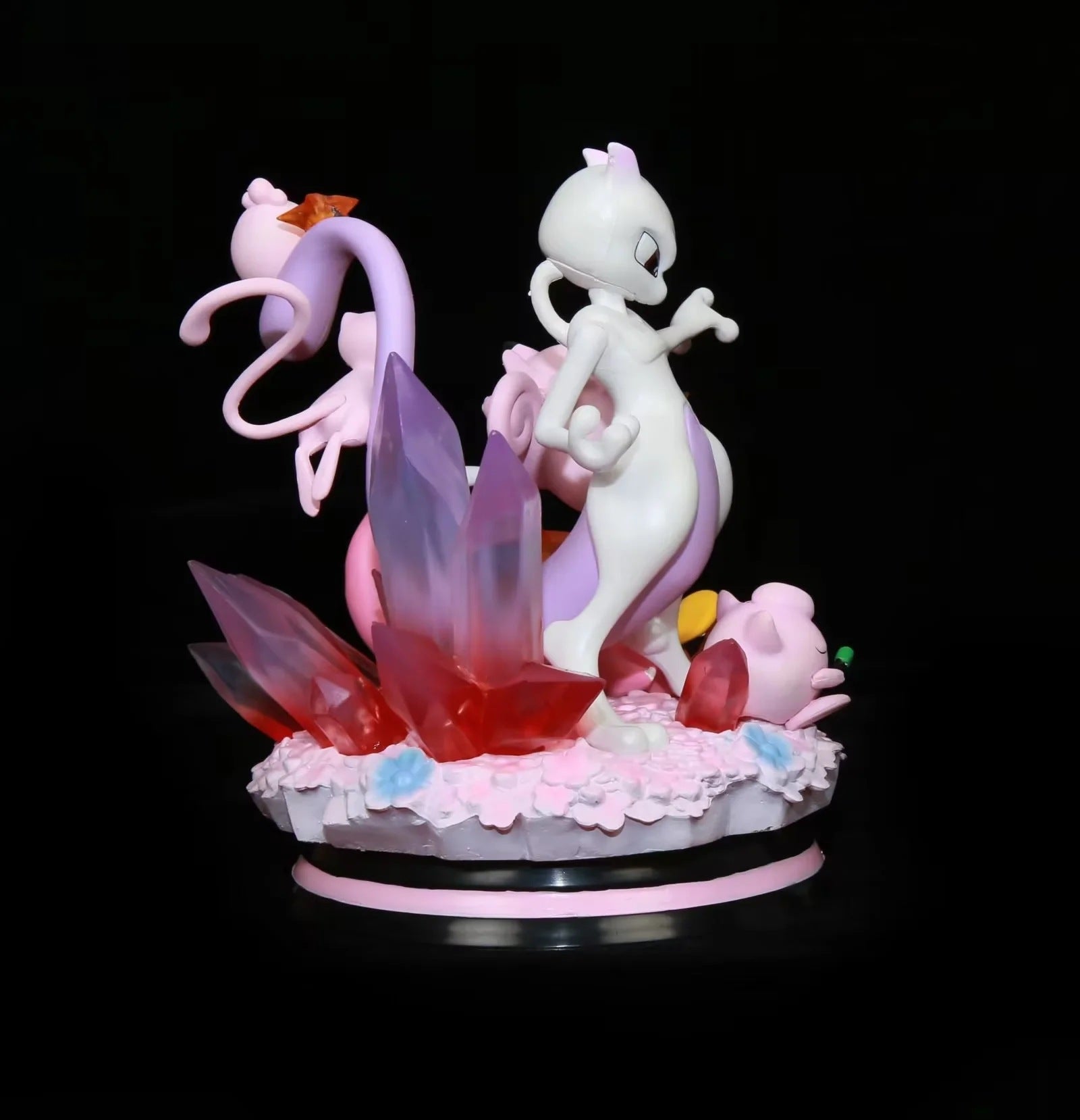 Pokemon Mewtwo with Jigglypuff Slowpoke GK Diorama Statue