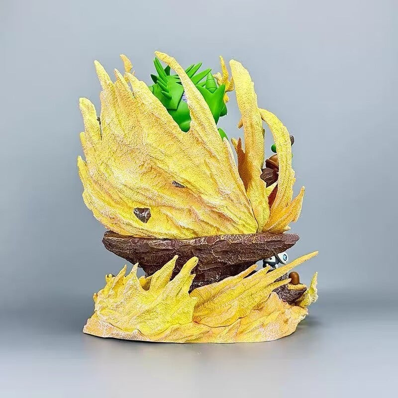 Pokemon Tyranitar evolution diorama statue