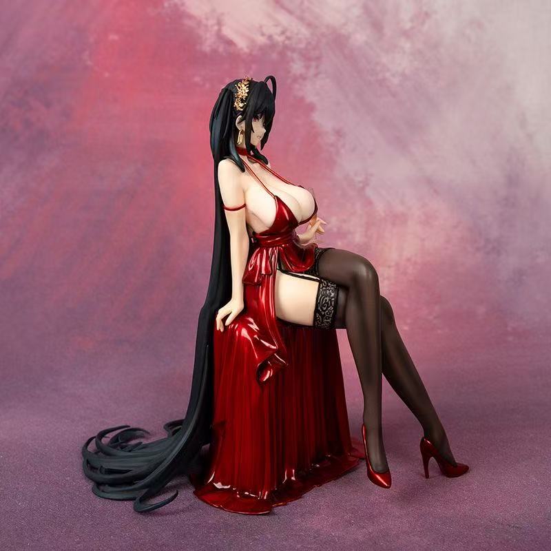 Azur Lane Taihou red evening dress figure