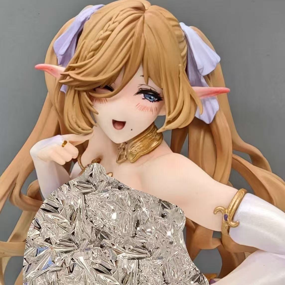 blonde twin tail bunny dress anime figure 1/4