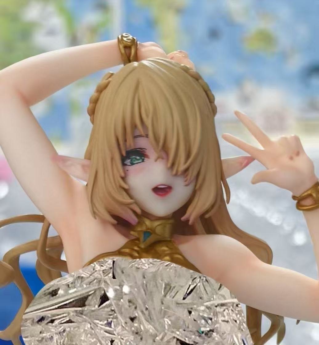 blonde twin tail bunny dress anime figure 1/4