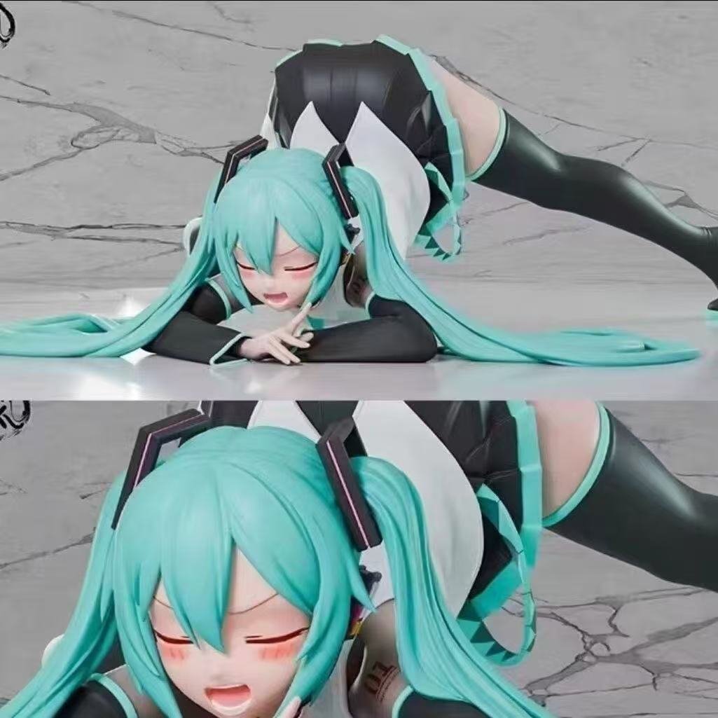Hatsune Miku prone upside down figure